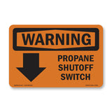 Propane Shutoff Switch [Down Arrow] With Symbol