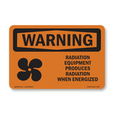 Radiation Equipment Produces With Symbol
