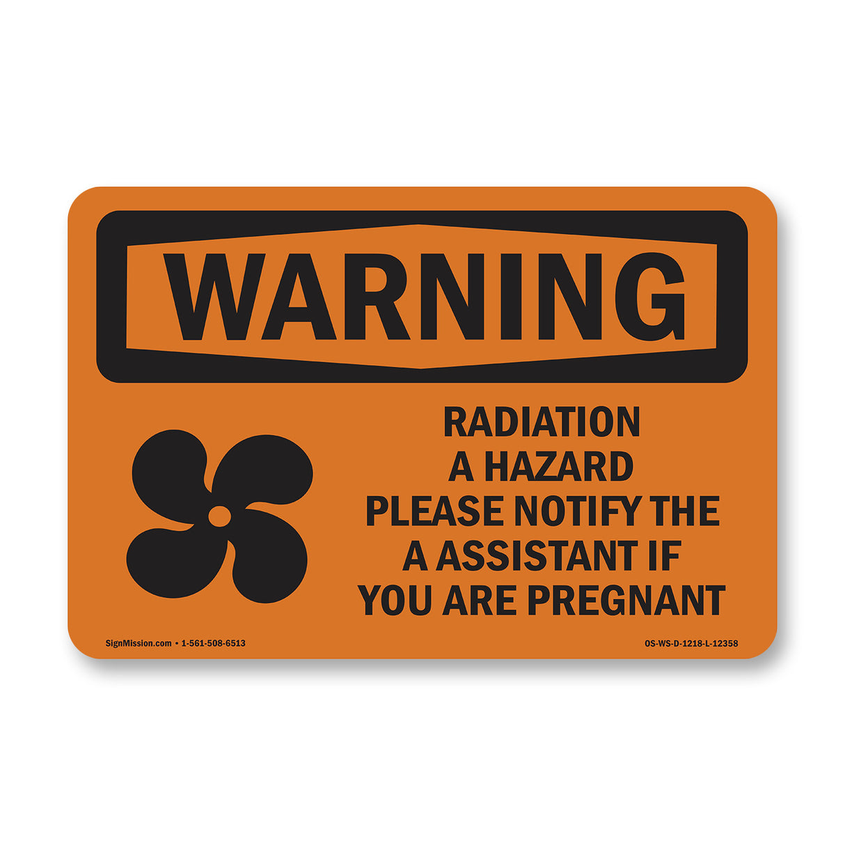 Radiation Hazard Please Notify With Symbol