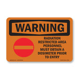 Radiation Restricted Area Personnel With Symbol