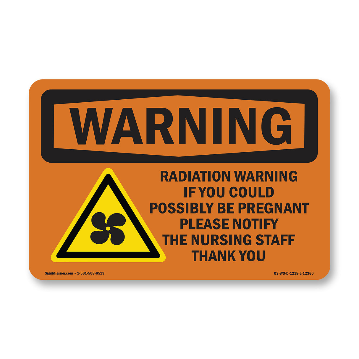 Radiation Warning If You Could With Symbol