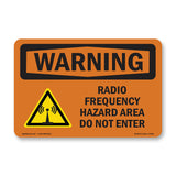 Radio Frequency Hazard Area With Symbol
