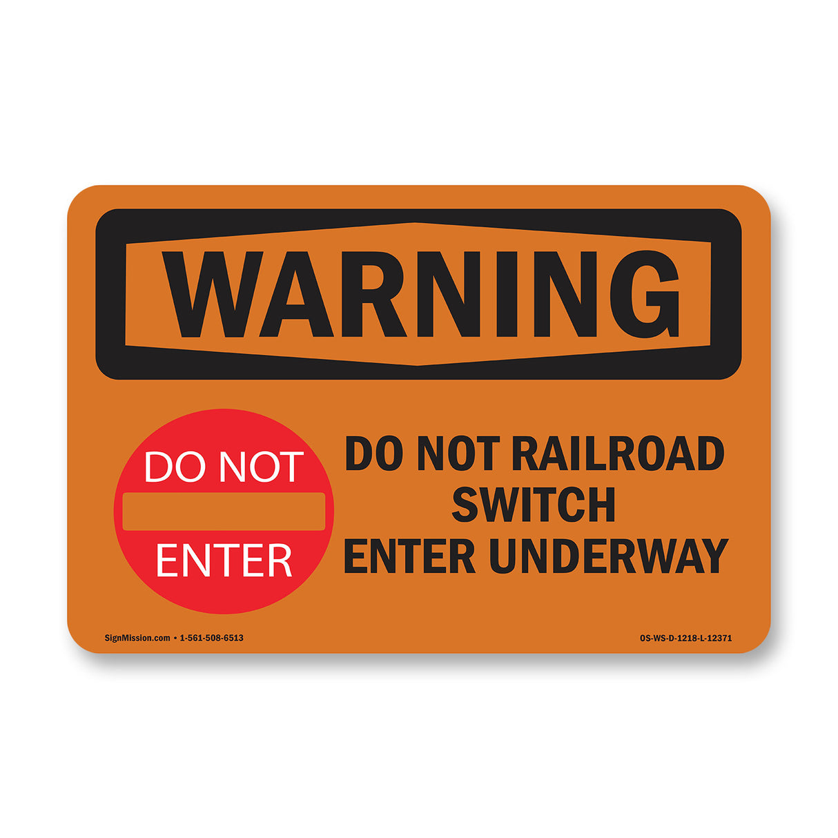 Railroad Switch Underway With Symbol