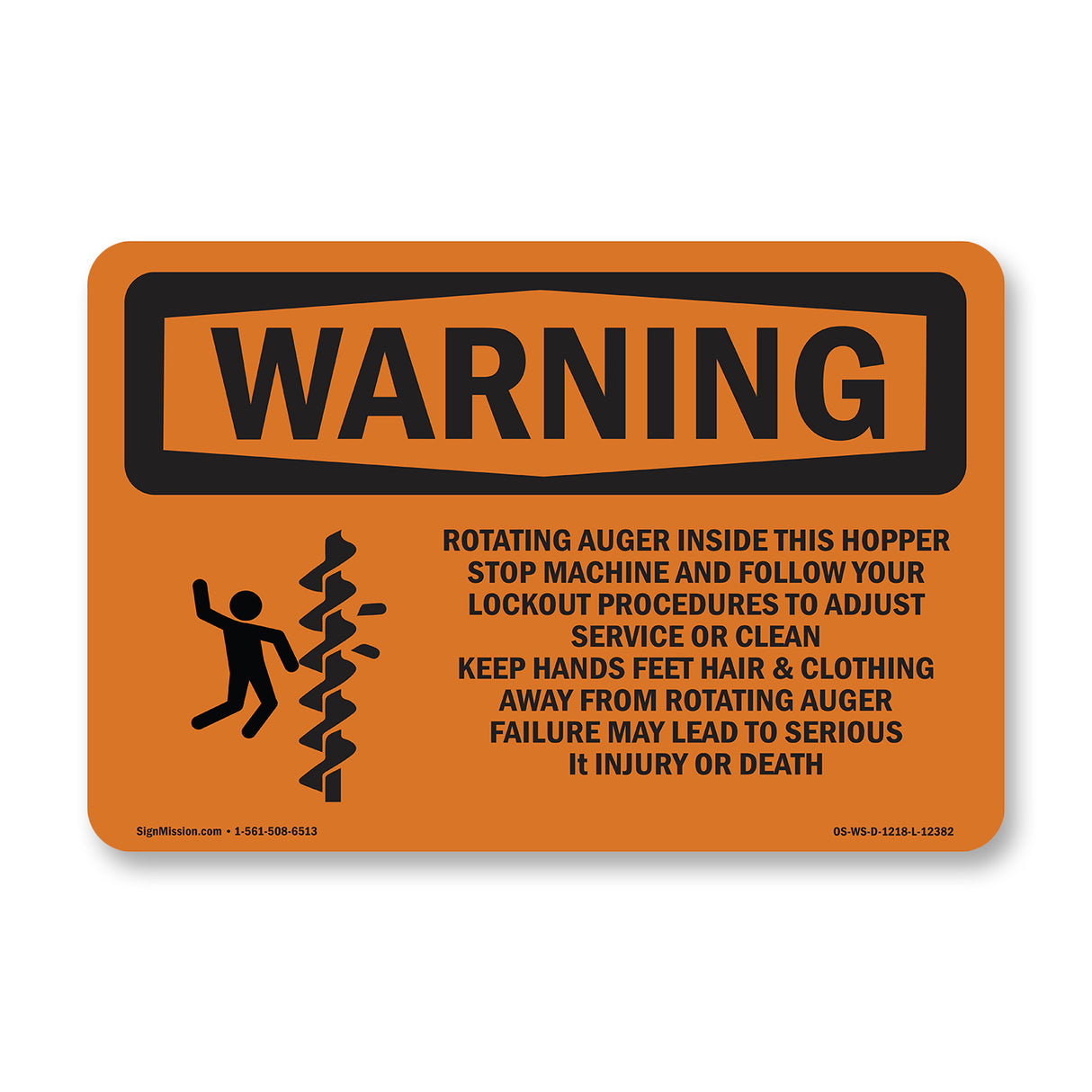 Rotating Auger Inside This Hopper With Symbol