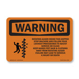 Rotating Auger Inside This Hopper With Symbol