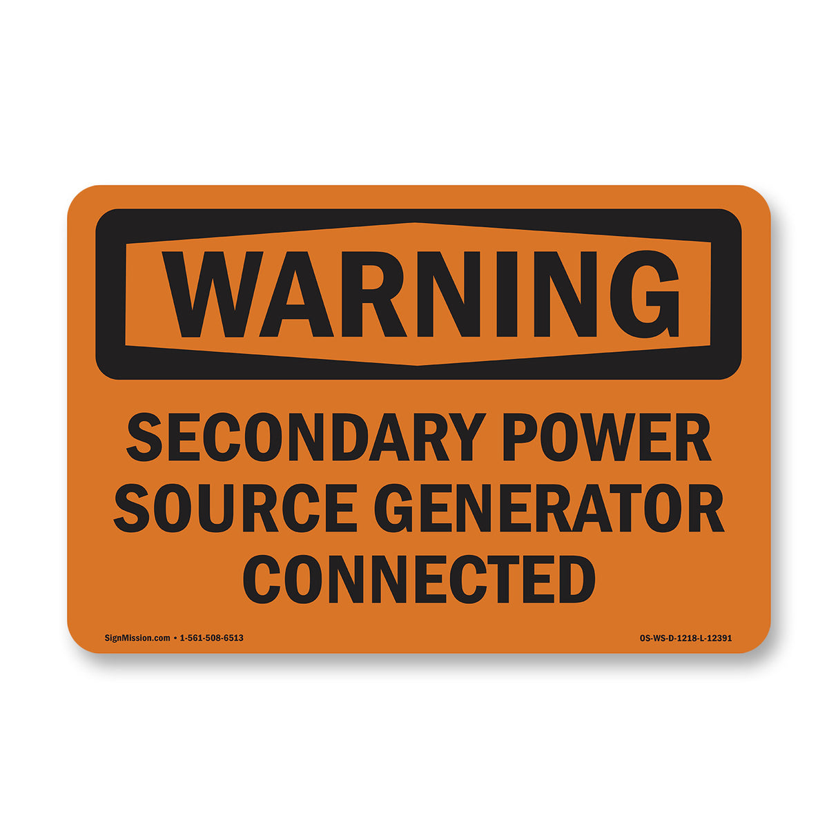 Secondary Power Source Generator Connected