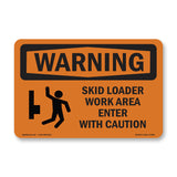 Skid Loader Work Area Enter With Symbol