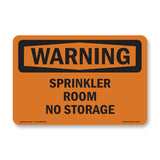 Sprinkler Room No Storage