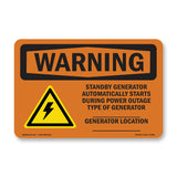 Standby Generator Automatically With Symbol