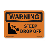 Steep Drop Off With Symbol