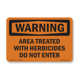 Treated With Herbicides Do Not Enter