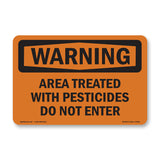 Treated With Pesticides Do Not Enter