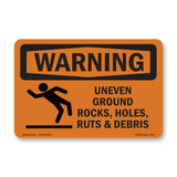Uneven Ground Rocks, Holes, With Symbol
