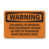 Unlawful To Operate This Equipment Within