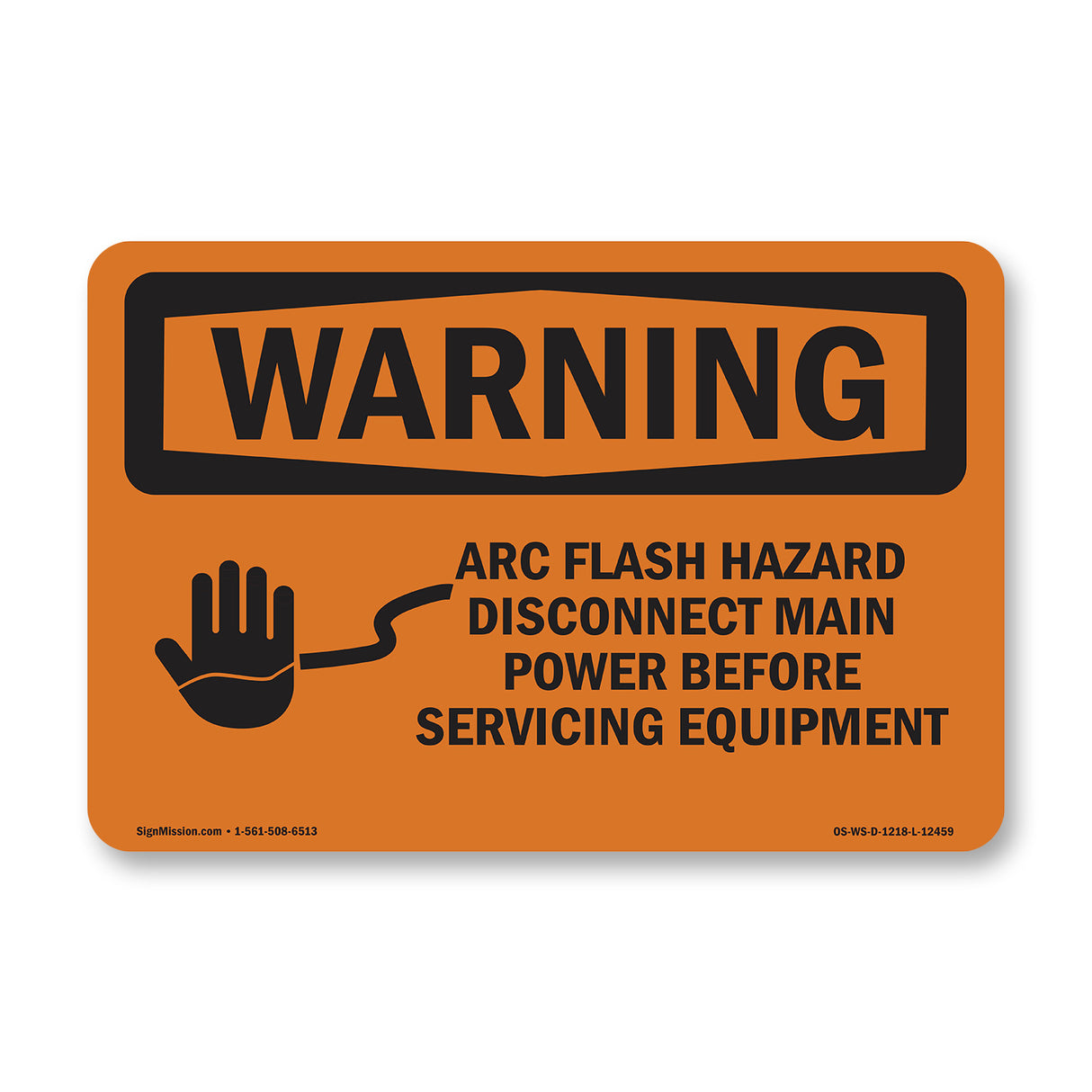 Arc Flash Hazard Disconnect Main Power