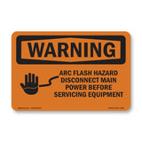 Arc Flash Hazard Disconnect Main Power