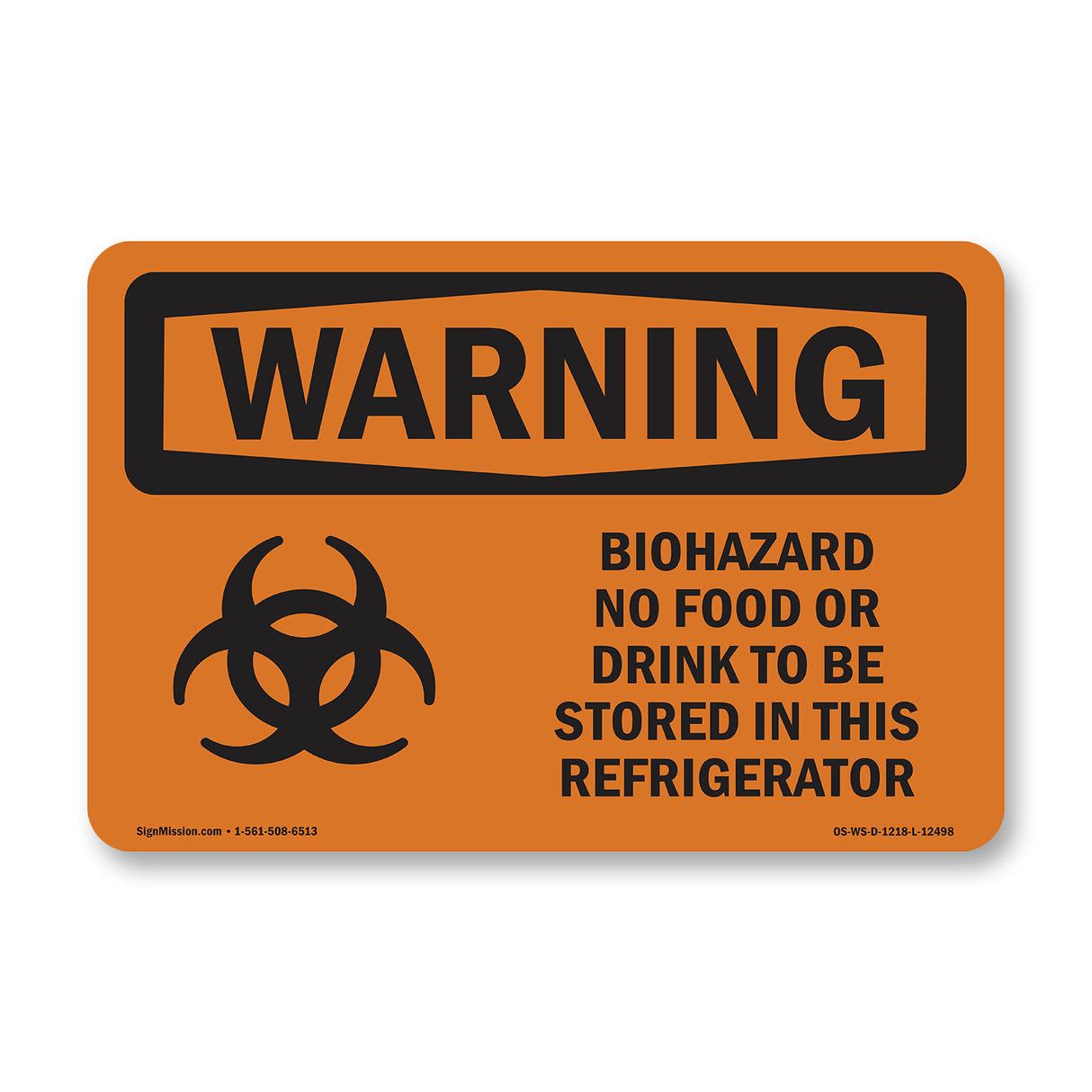 Biohazard No Food Or Drink