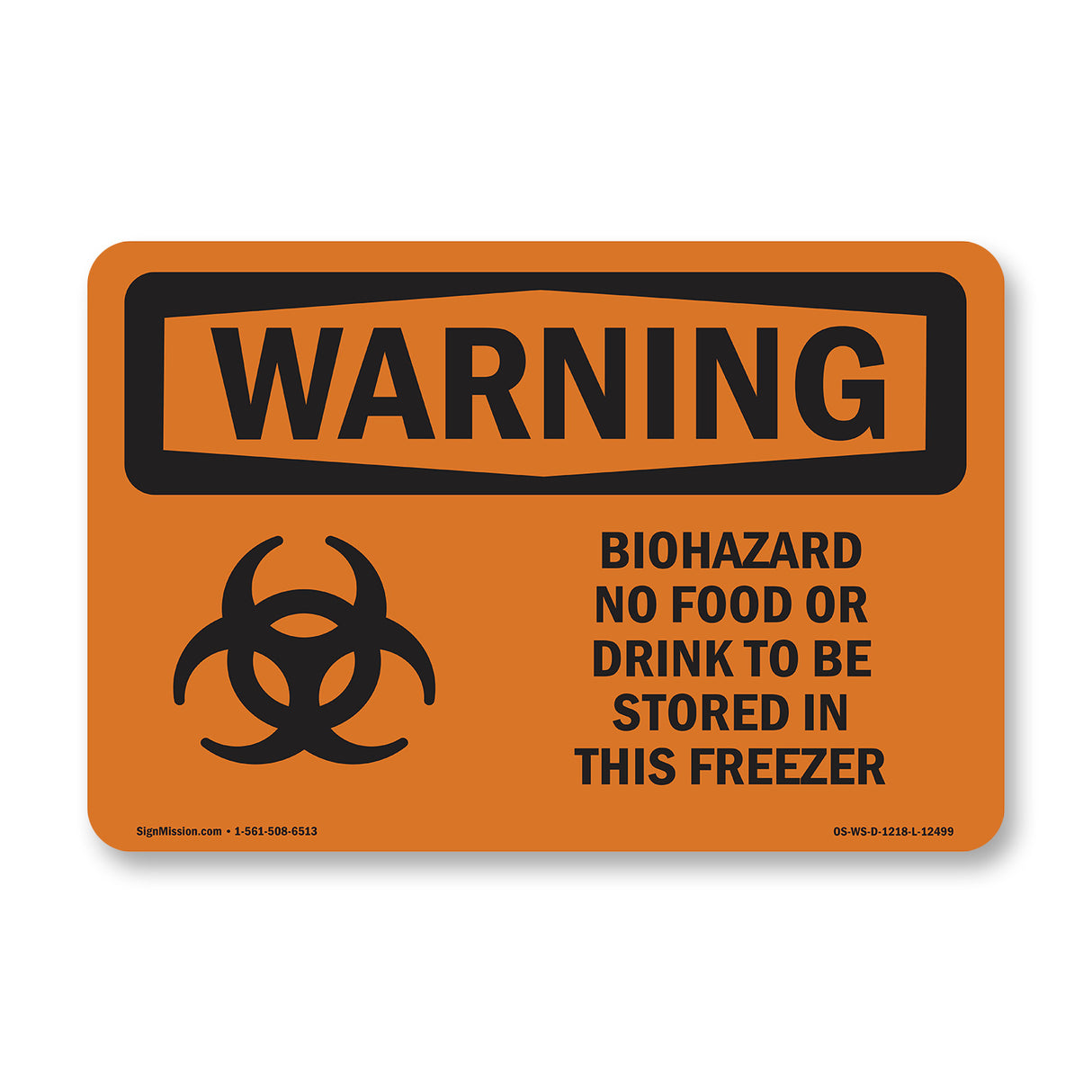 Biohazard No Food Or Drink Bilingual