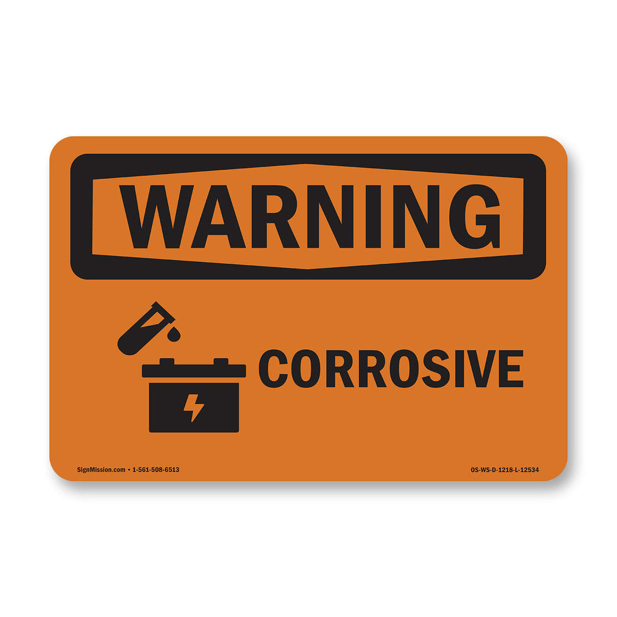 Corrosive - Material Corrosivo Bilingual