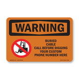 Buried Cable Call Before Digging Bilingual