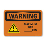 Custom Maximum Load - Lbs