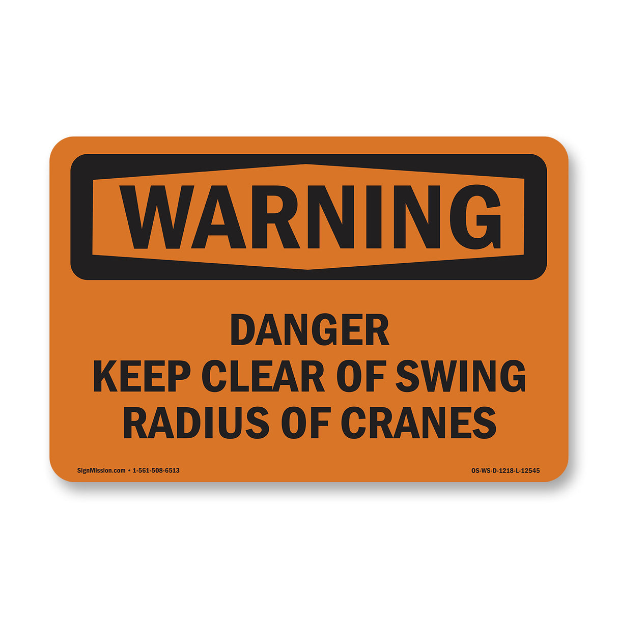 Danger Keep Clear Of Swing Radius