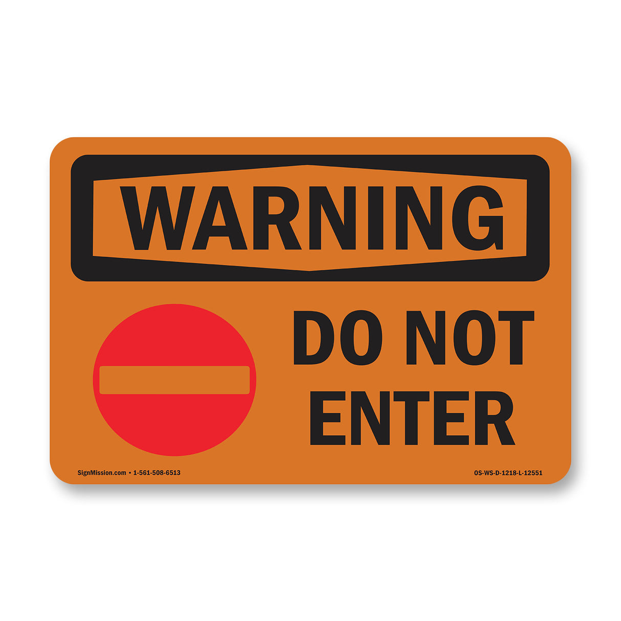 Do Not Enter With Symbol