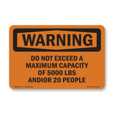 Do Not Exceed A Maximum Capacity