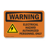 Electrical Hazard Authorized With Symbol