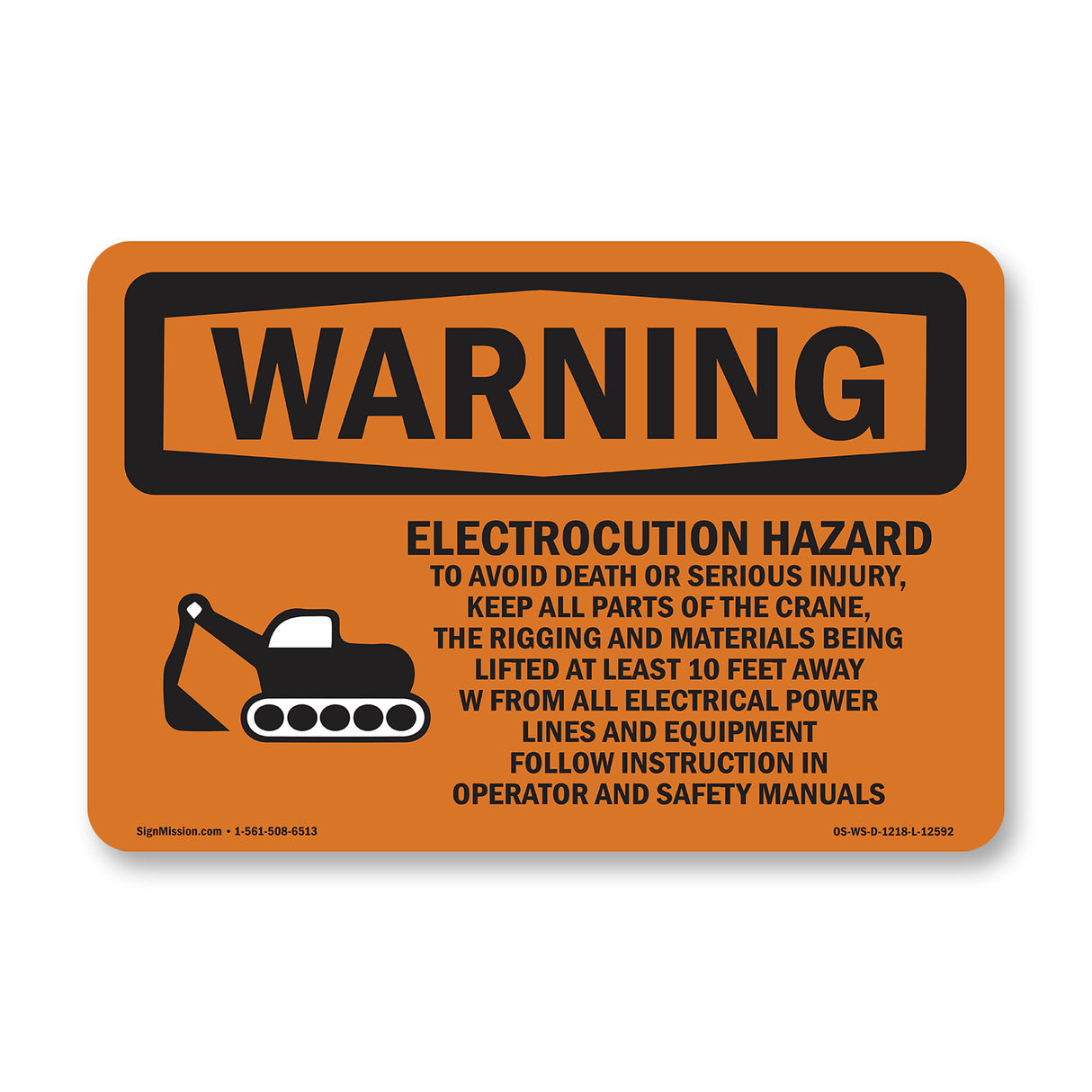 Electrocution Hazard Crane