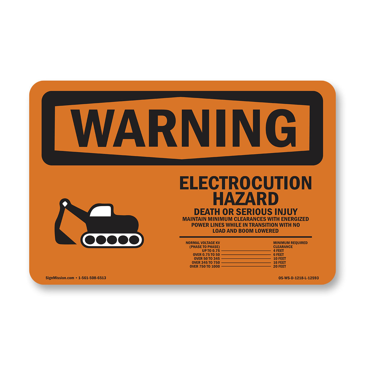 Electrocution Hazard Crane