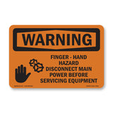 Finger - Hand Hazard Bilingual