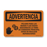 Finger - Hand Hazard Bilingual