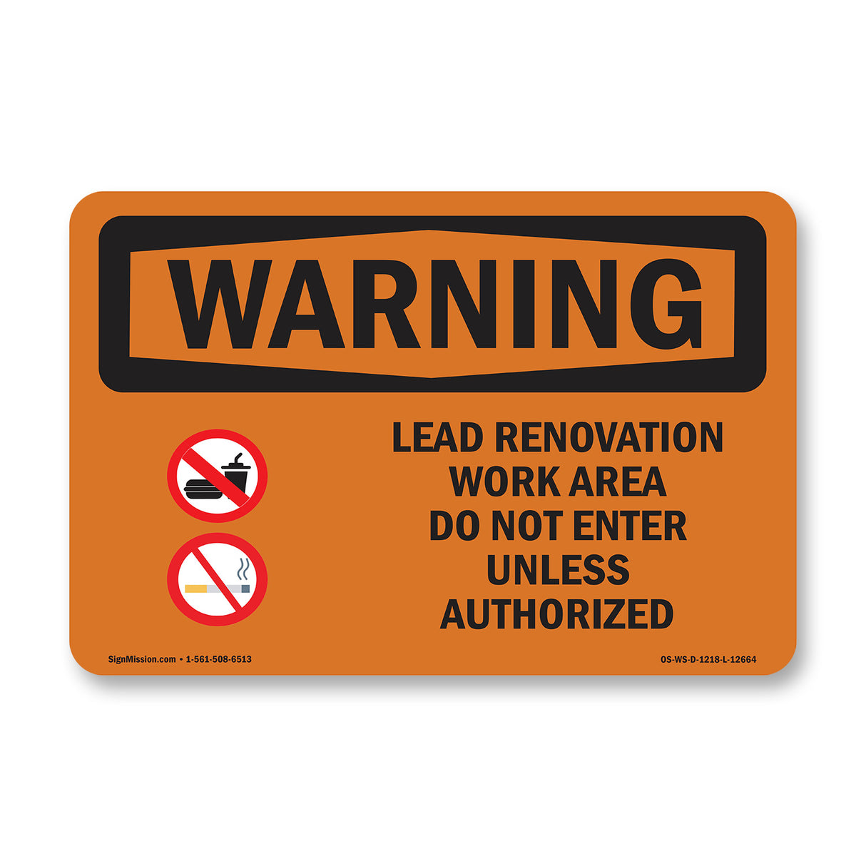 Lead Renovation Work With Symbol