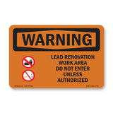 Lead Renovation Work With Symbol