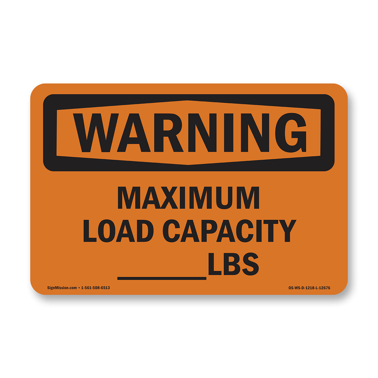 Maximum Load Capacity____ Lbs
