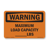 Maximum Load Capacity____ Lbs