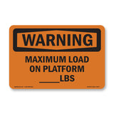 Maximum Load On Platform____Lbs