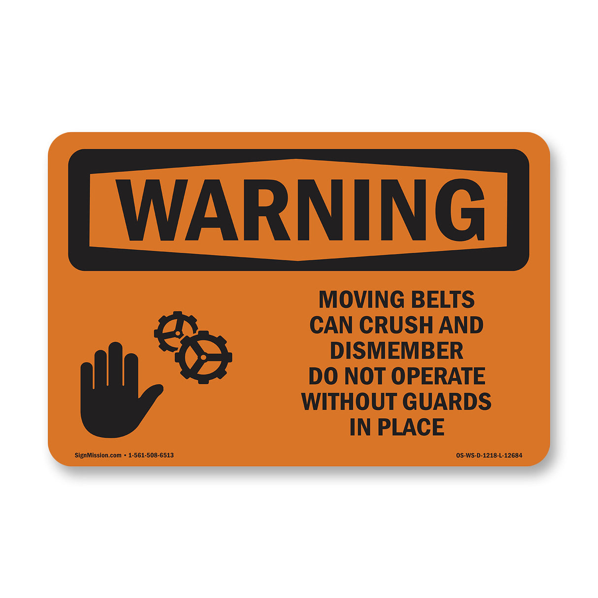 Moving Belts Can Crush