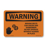 Moving Belts Can Crush