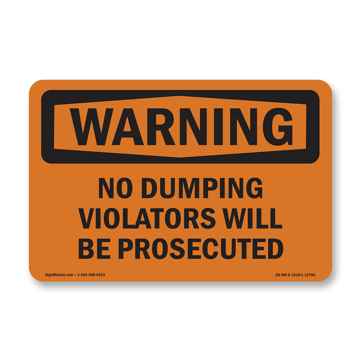 No Dumping Violators Prosecuted Spanish