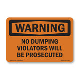 No Dumping Violators Prosecuted Spanish