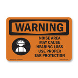 Noise Area Use Ear Protection Spanish