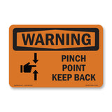 Pinch Point Keep Back Spanish