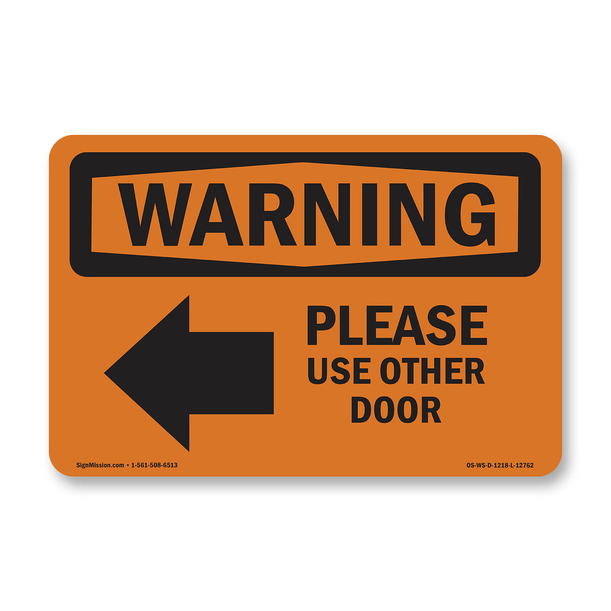 Please Use Other Door With Symbol