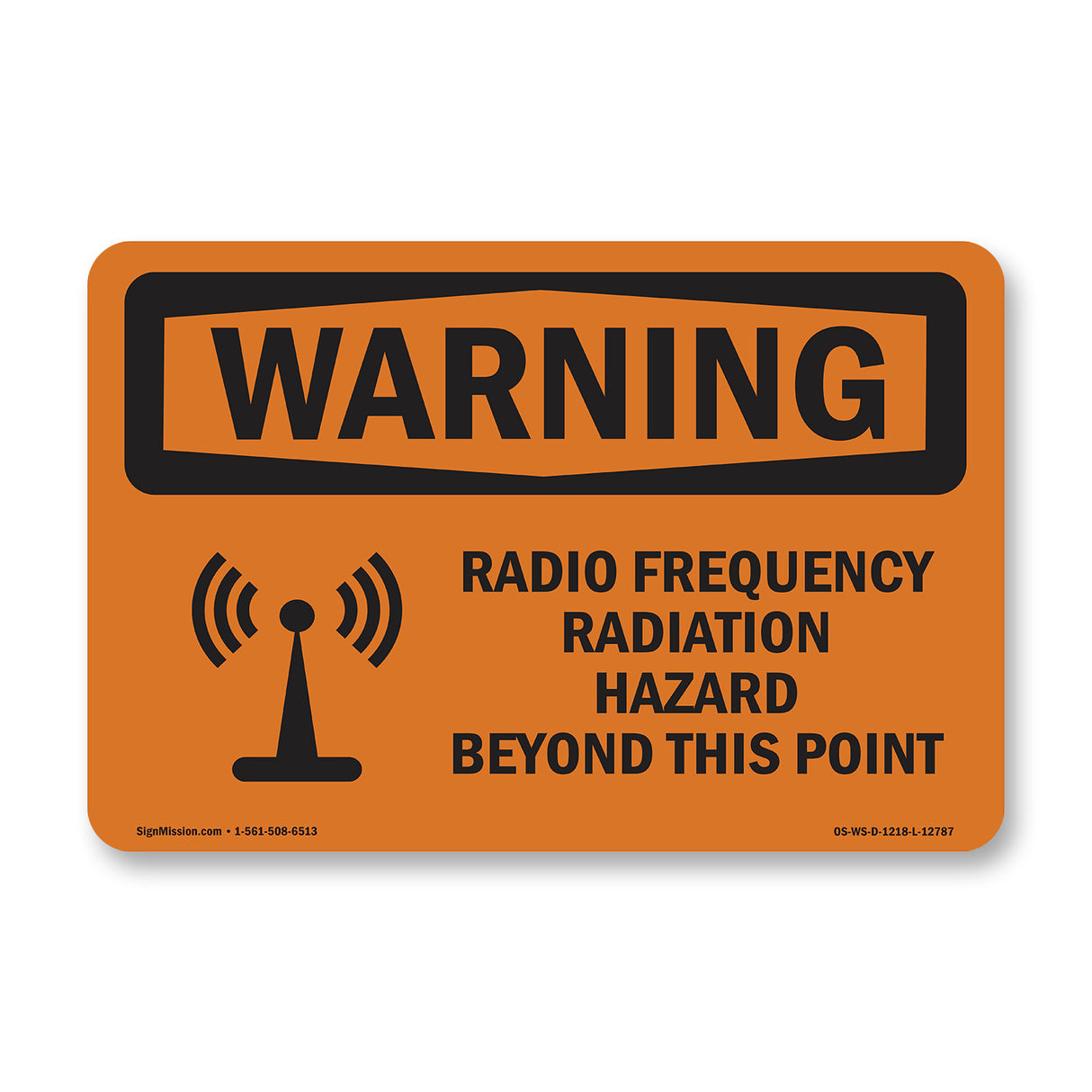 Radio Frequency Radiation Hazard Area