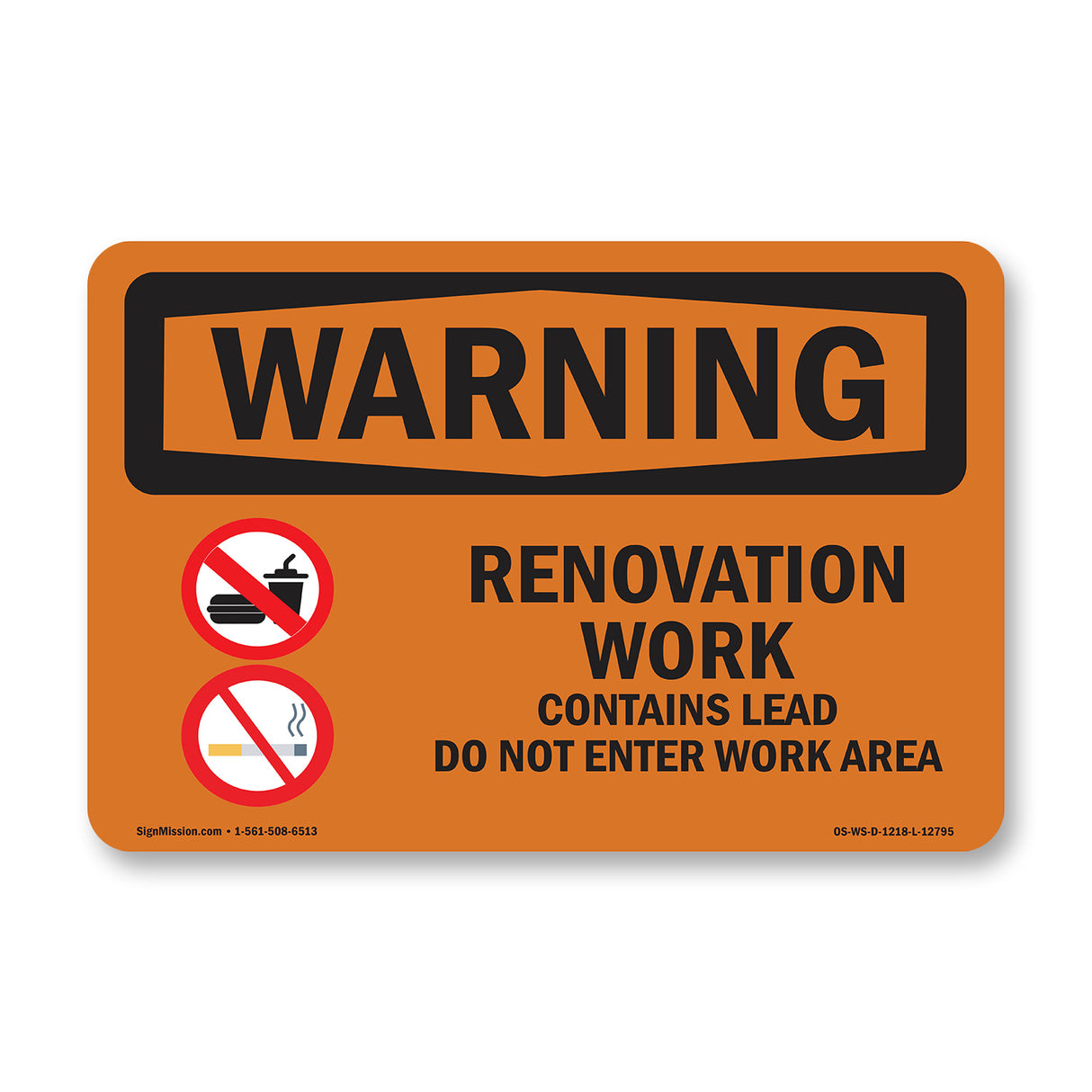 Renovation Work Contains Lead Do Not Enter