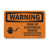Risk Of Electrical Shock Disconnect
