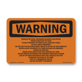 Tip-Over Hazard Do Not Attempt To Remove