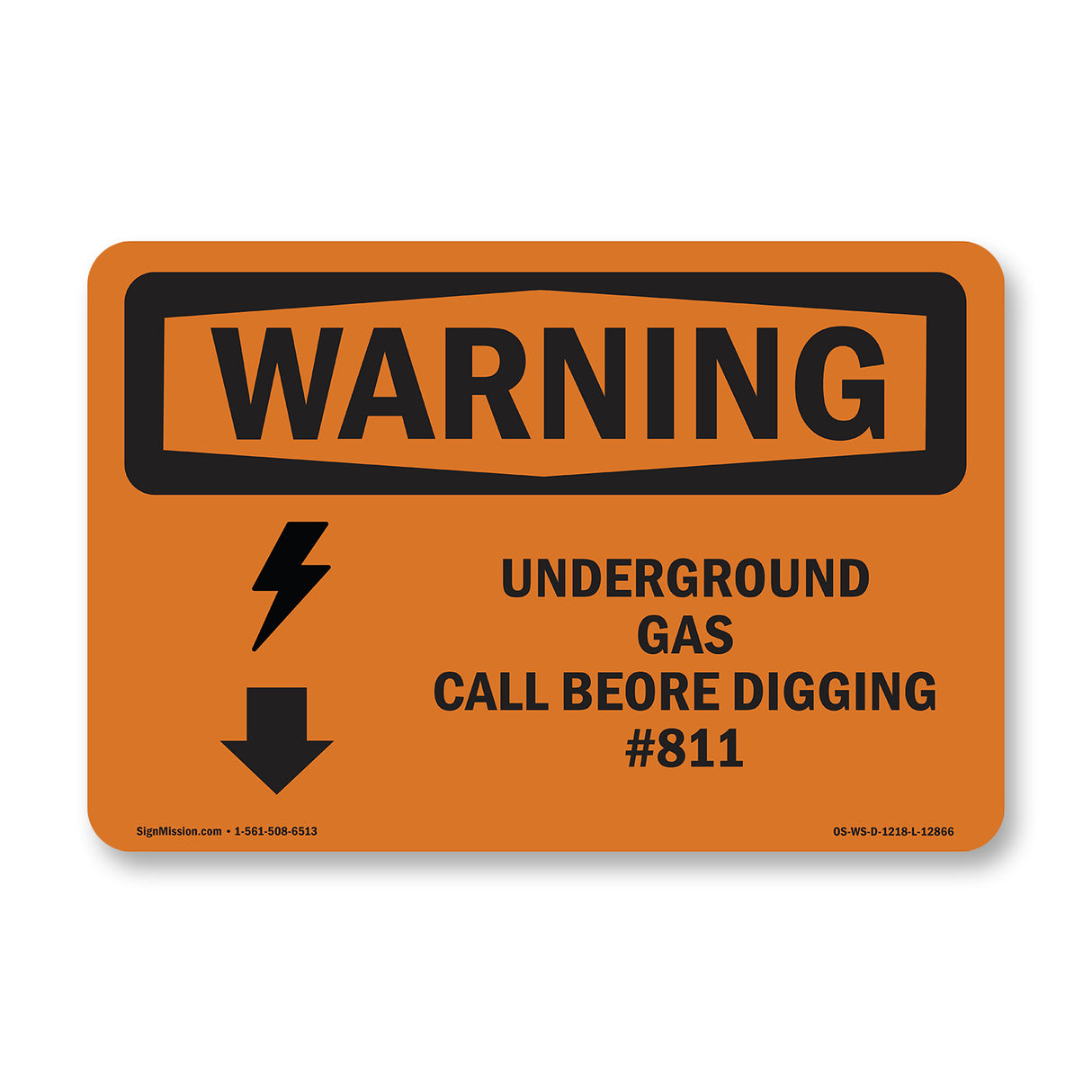 Underground Gas Call #811 Bilingual